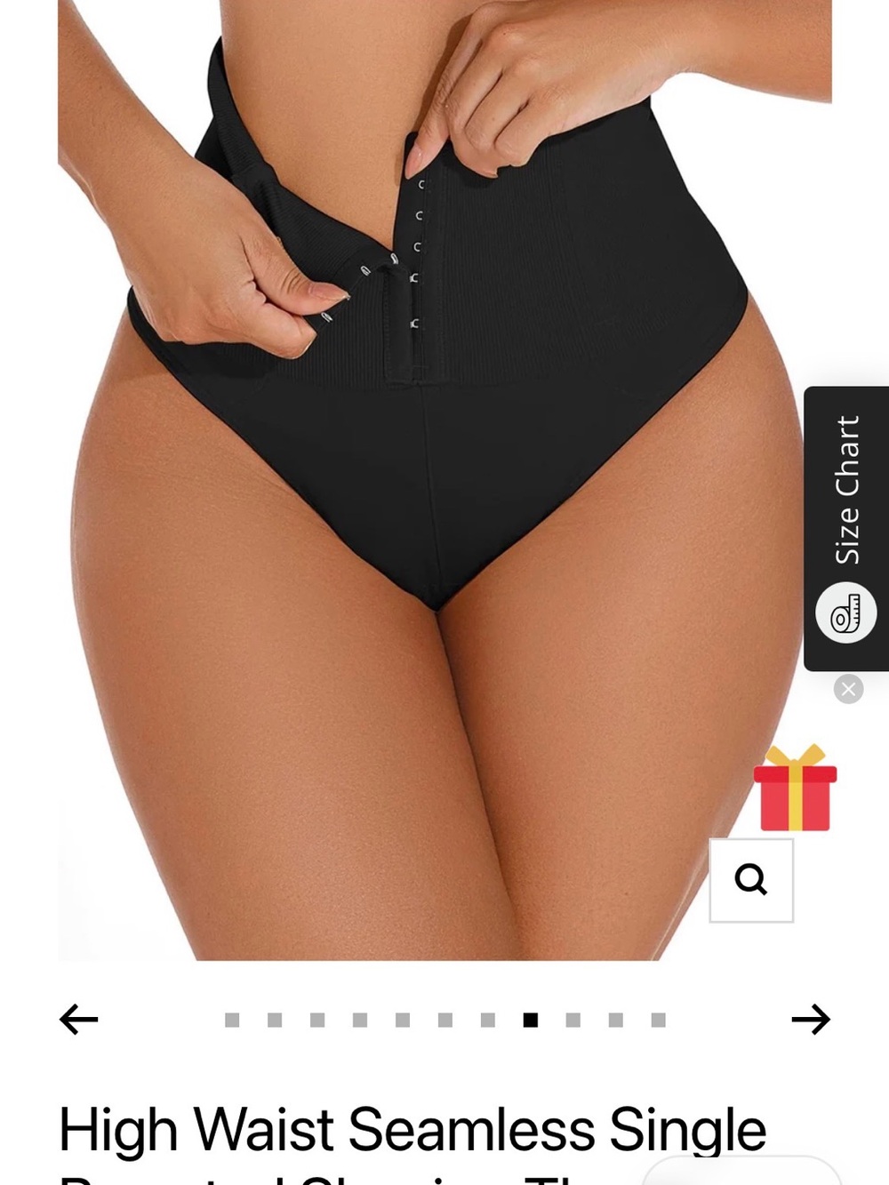Shapeshe - High-Waist Seamless Shapewear Brief - Black